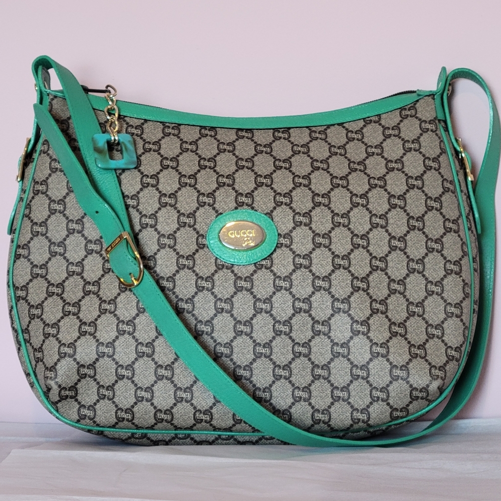 Vintage GUCCI plus PVC CROSSBODY/Shoulder Bag 13"×11"×4"